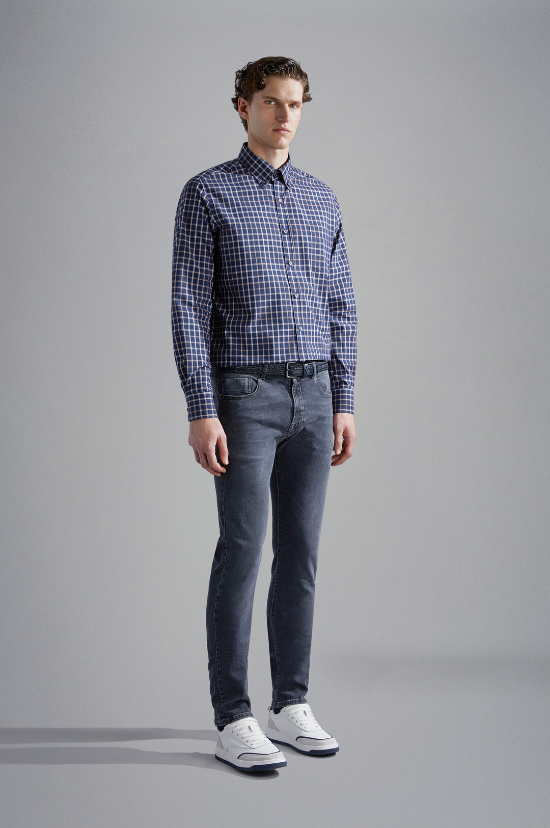 Paul & Shark Black Rivet Stretch Jeans | Grey