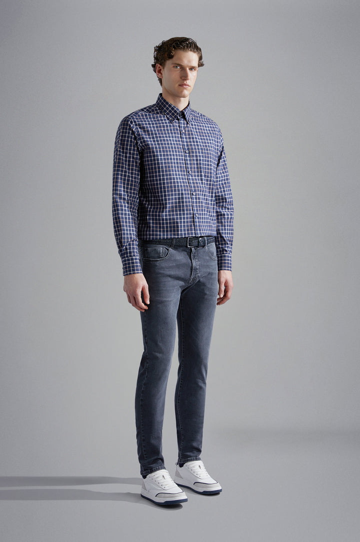 Paul & Shark Black Rivet Stretch Jeans | Grey