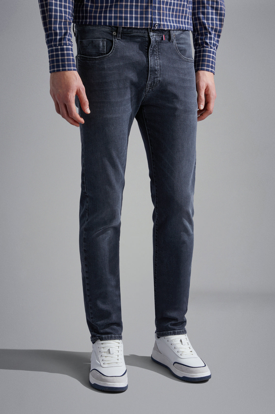 Paul & Shark Black Rivet Stretch Jeans | Grey