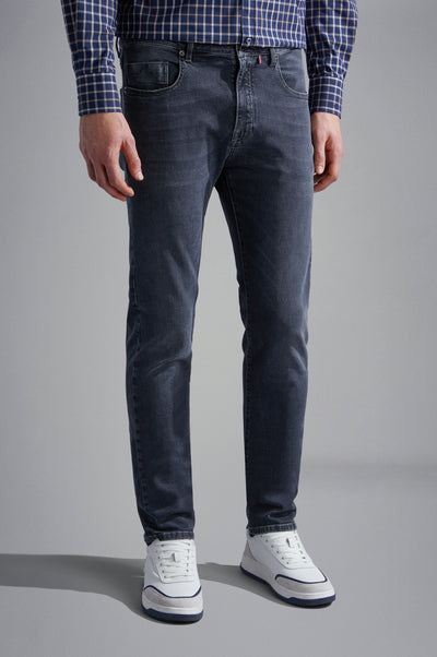 Paul & Shark Black Rivet Stretch Jeans | Grey