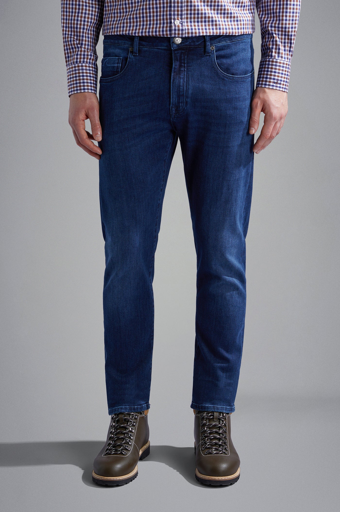 Paul & Shark Comfort Rivet Stretch Jeans | Blue