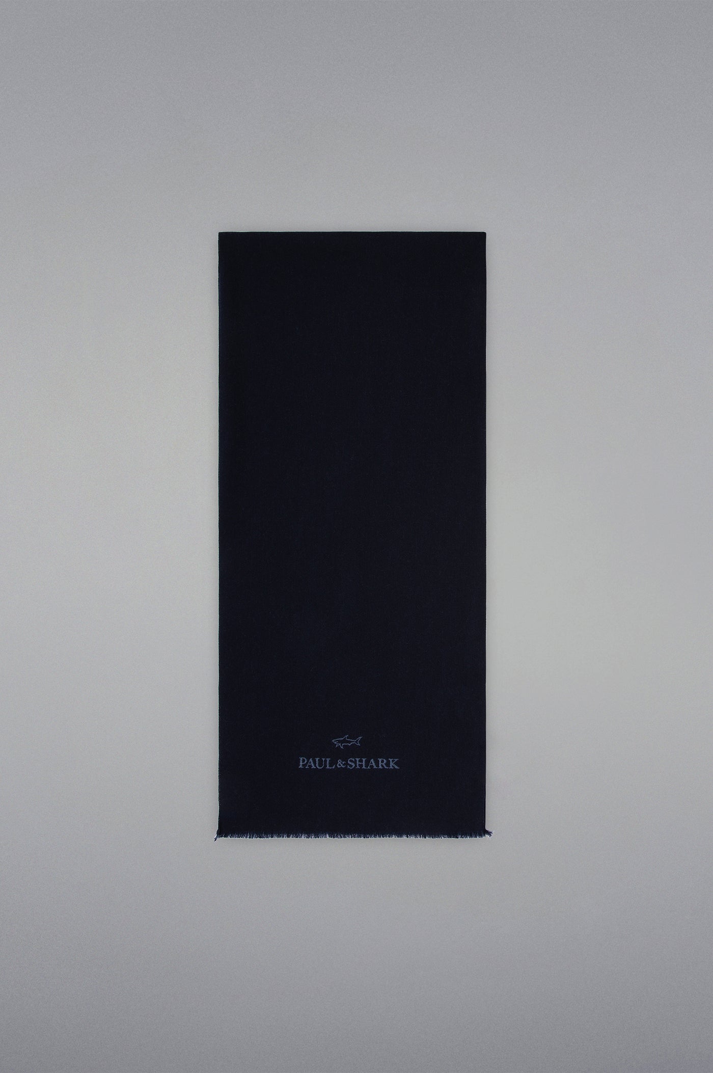 Paul & Shark Logo-jacquard Wool Scarf | Navy