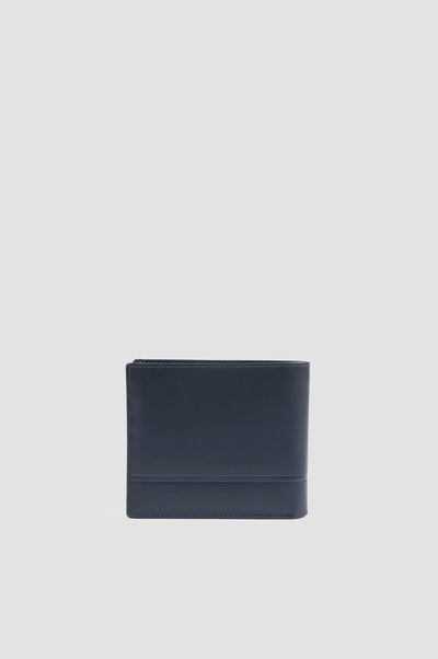 Paul & Shark Embossed Leather Wallet | Navy