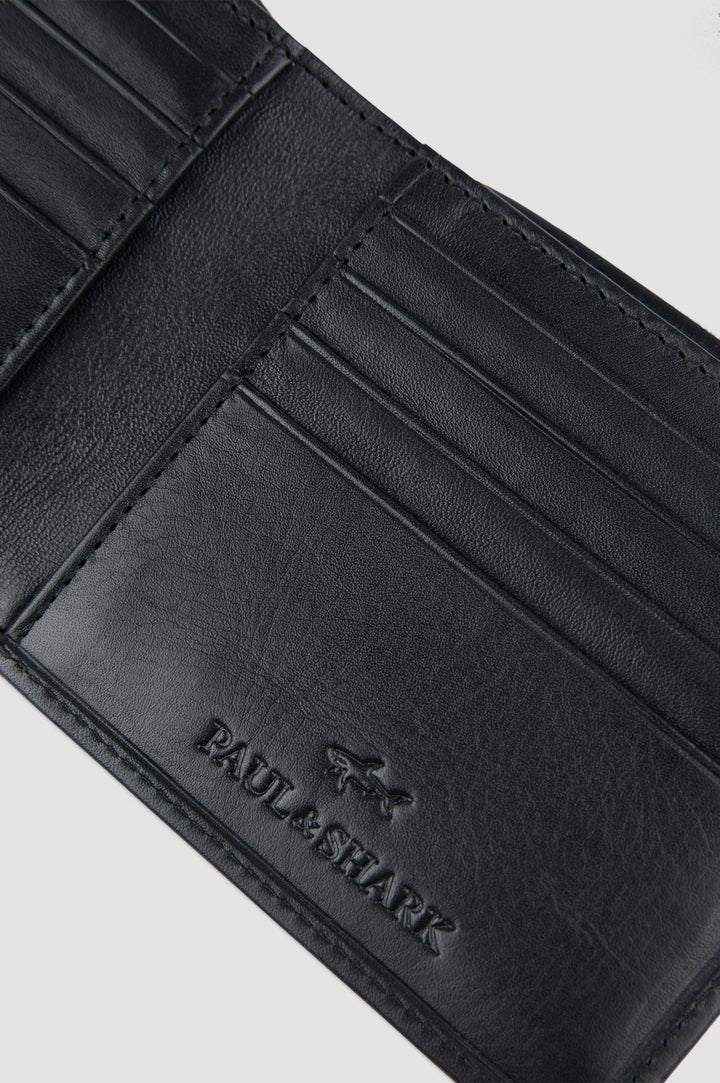 Paul & Shark Leather Billfold Wallet | Black