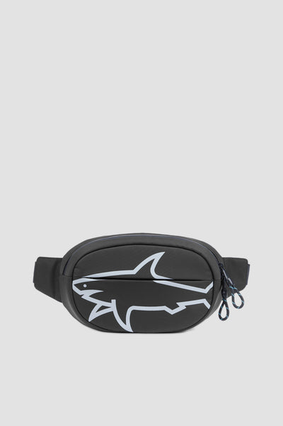 Paul & Shark Reflex Shark Recycled Nylon Waist Bag | Black