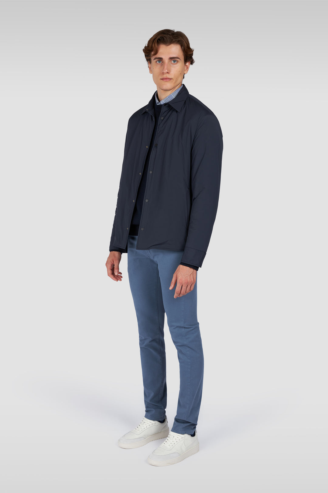 Paul & Shark Velvet Soft Cool Touch Wool Crewneck | Navy