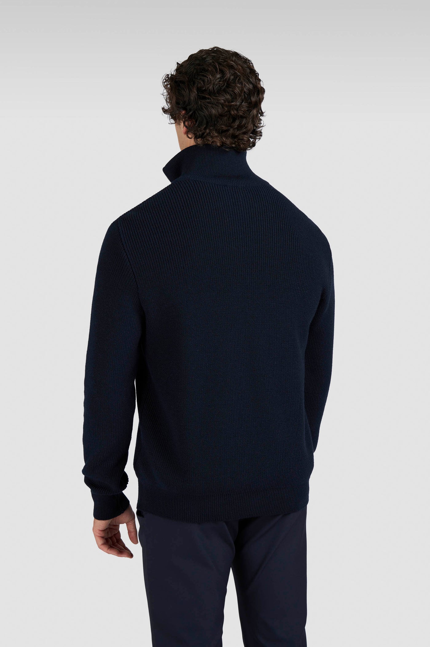 Paul & Shark Tech Wool Half Zip Sweater | Navy