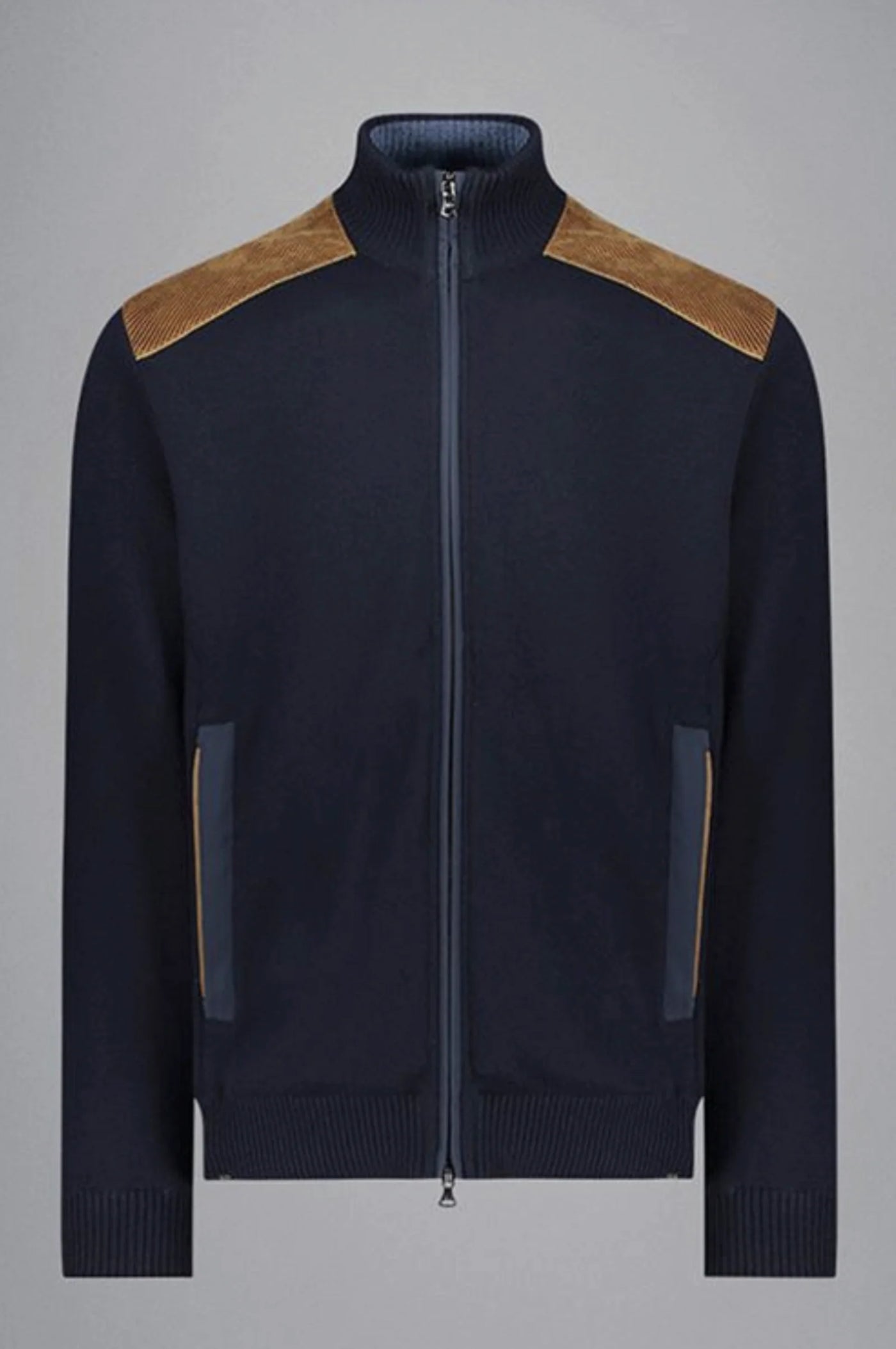 Paul & Shark Velvet Soft Cool Touch Wool Cardigan | Navy