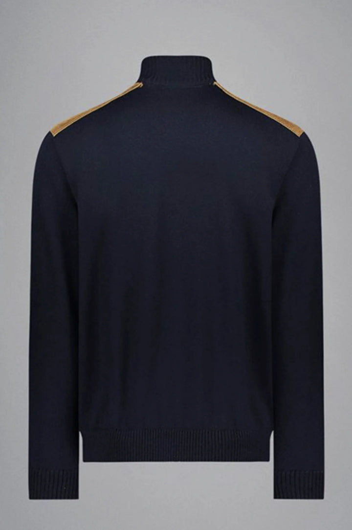 Paul & Shark Velvet Soft Cool Touch Wool Cardigan | Navy
