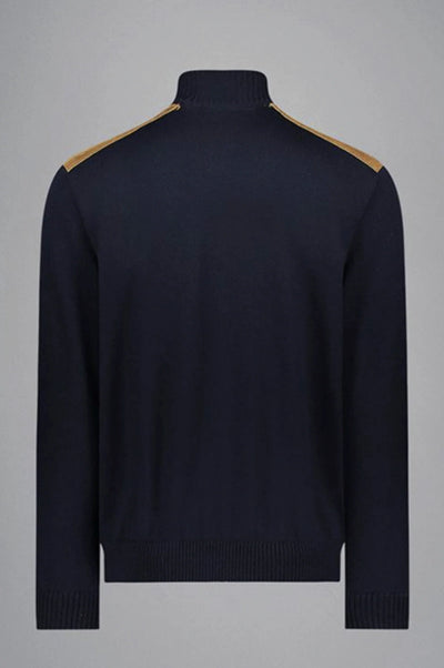 Paul & Shark Velvet Soft Cool Touch Wool Cardigan | Navy