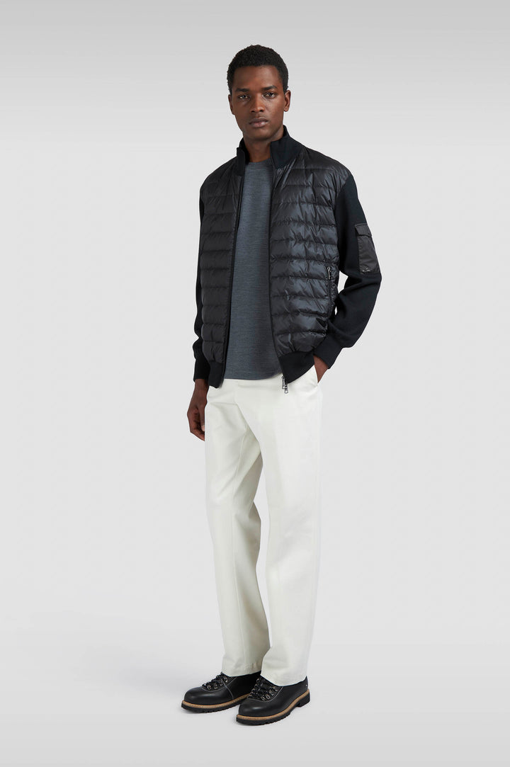 Paul & Shark Ultralight Down Tech Wool Hybrid Jacket | Black