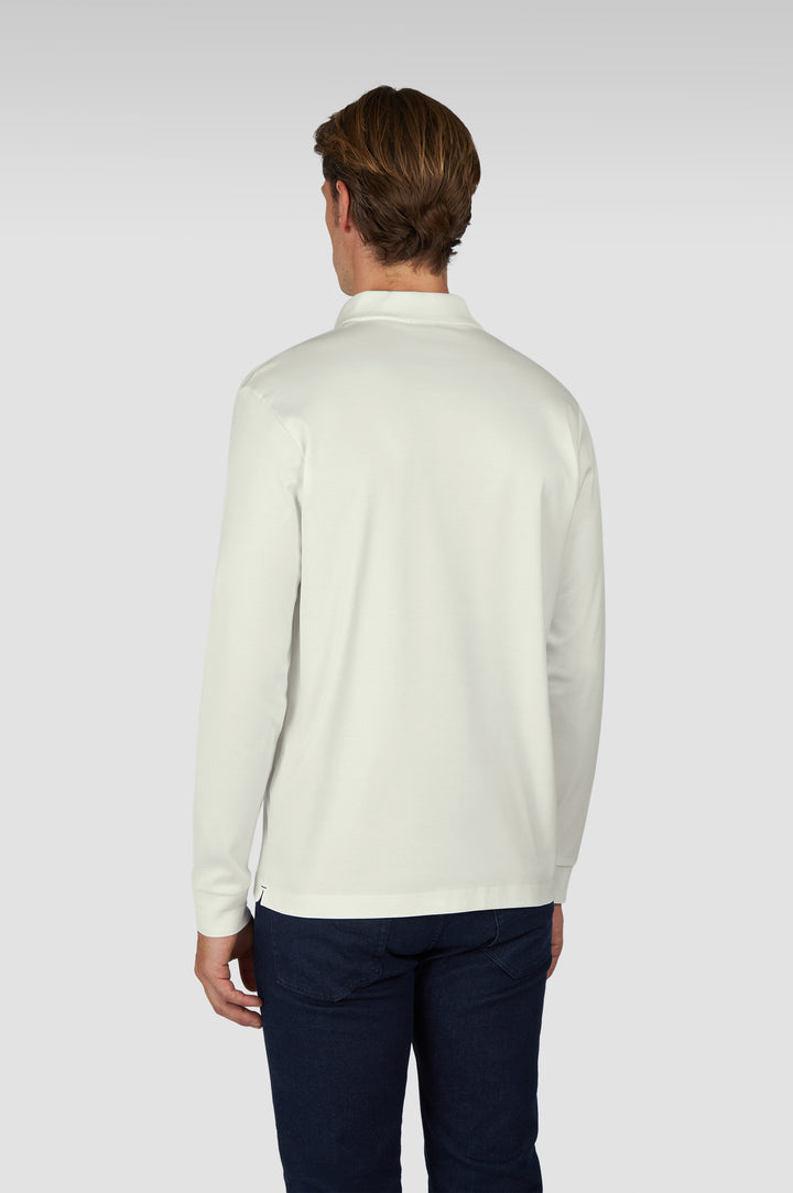 Paul & Shark Metal Shark Aqua Touch Cotton Polo | Cream