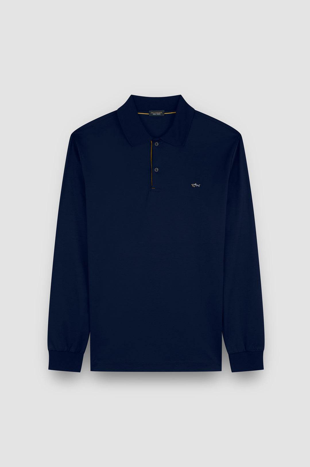 Paul & Shark Metal Shark Aqua Touch Cotton Polo | Navy