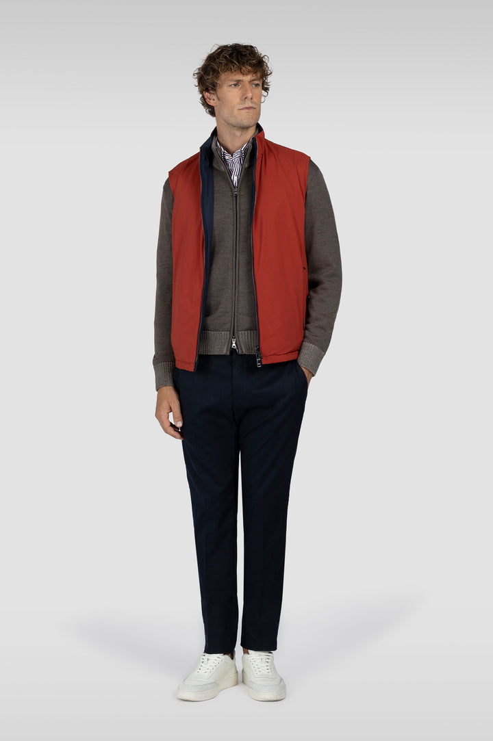 Paul & Shark Dynamic Wool Regular Fit Chino with Shark Fin | Navy