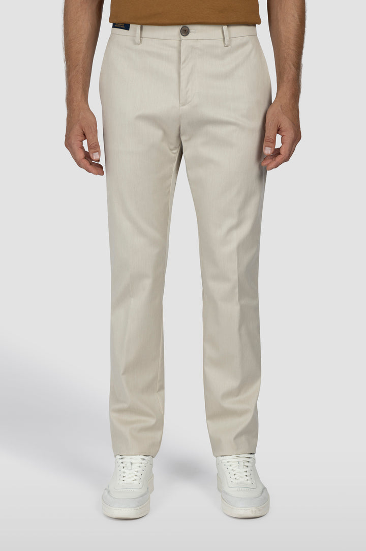 Paul & Shark Dynamic Wool Regular Fit Chino with Shark Fin | Beige
