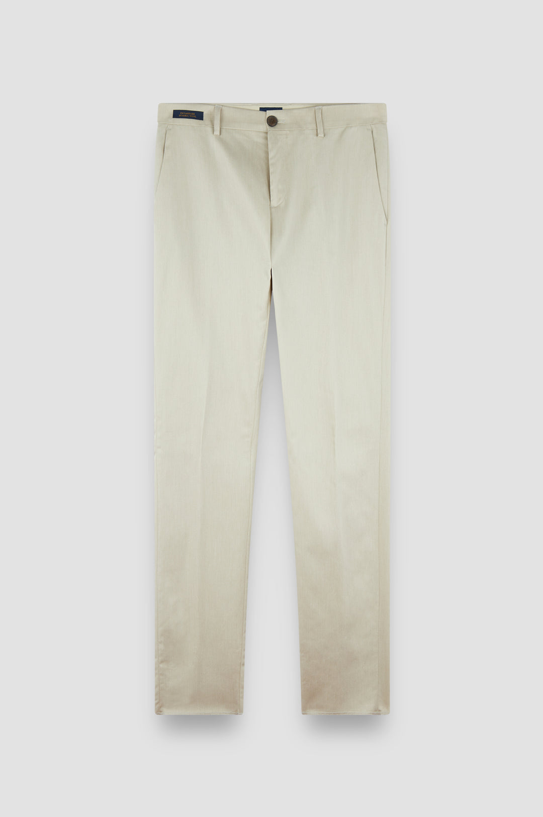 Paul & Shark Dynamic Wool Regular Fit Chino with Shark Fin | Beige