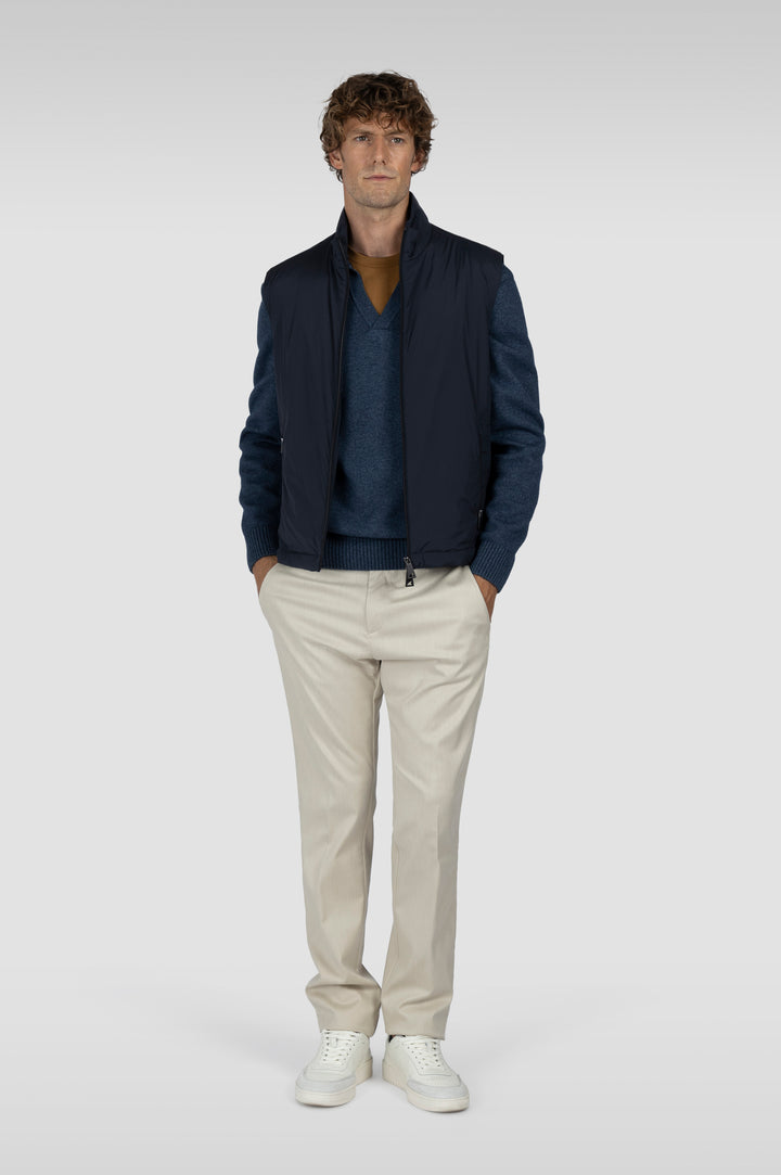 Paul & Shark Dynamic Wool Regular Fit Chino with Shark Fin | Beige