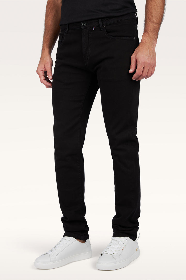 Paul & Shark Black Rivet Organic Stretch Denim | Black