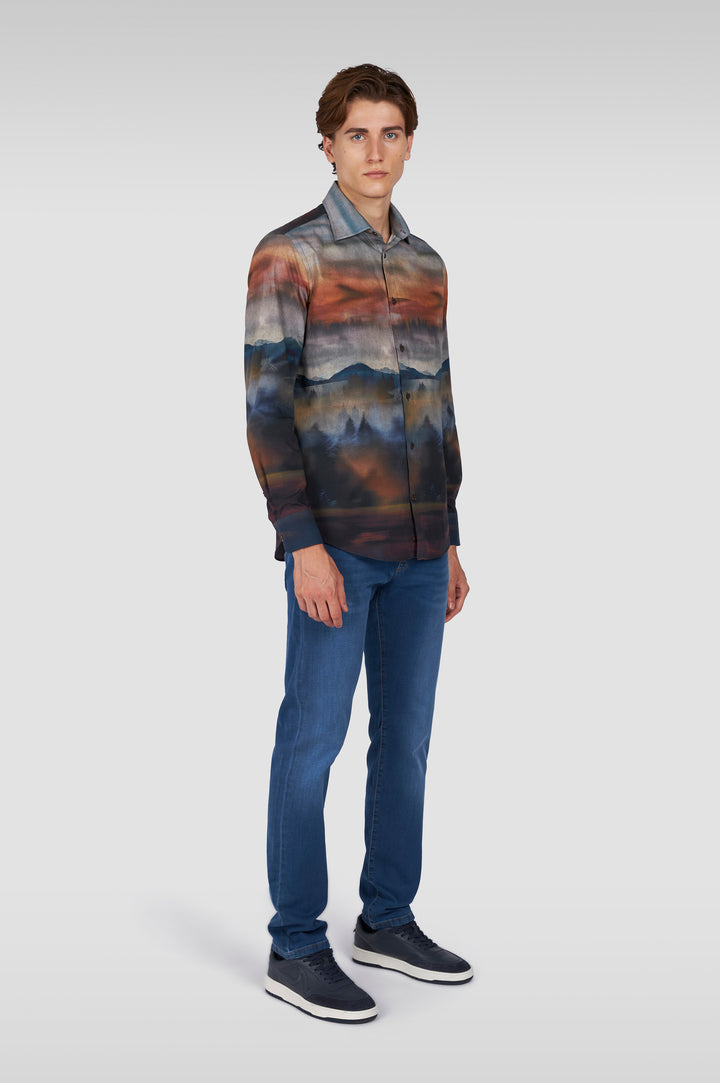 Paul & Shark Giza Cotton Stretch Denim | Navy