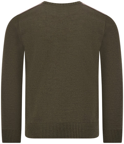 Paul & Shark Typhoon Re4x4 Soft Cool Touch Wool Crewneck | Olive