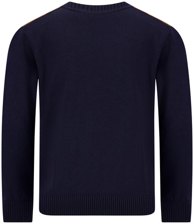Paul & Shark Velvet Soft Cool Touch Wool Crewneck | Navy