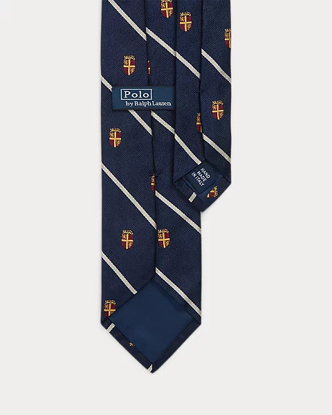 Ralph Lauren Striped Silk Tie | Navy