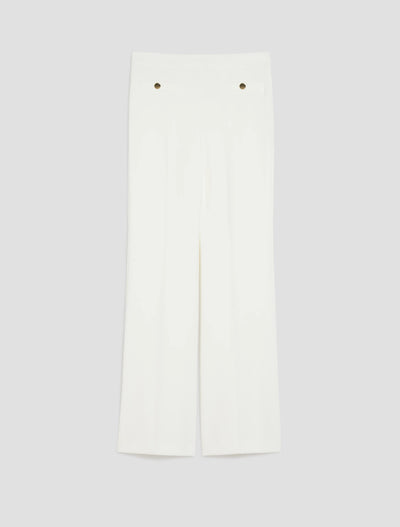 PennyBlack Crepe Jersey Trousers | White