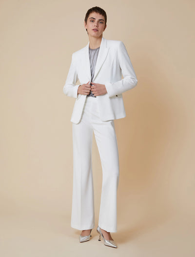 PennyBlack Crepe Jersey Trousers | White