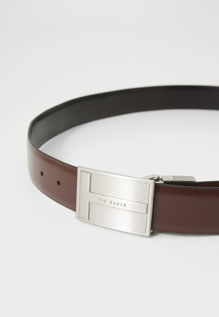 Ted Baker Newbey Belt In A Box | Black/Brown
