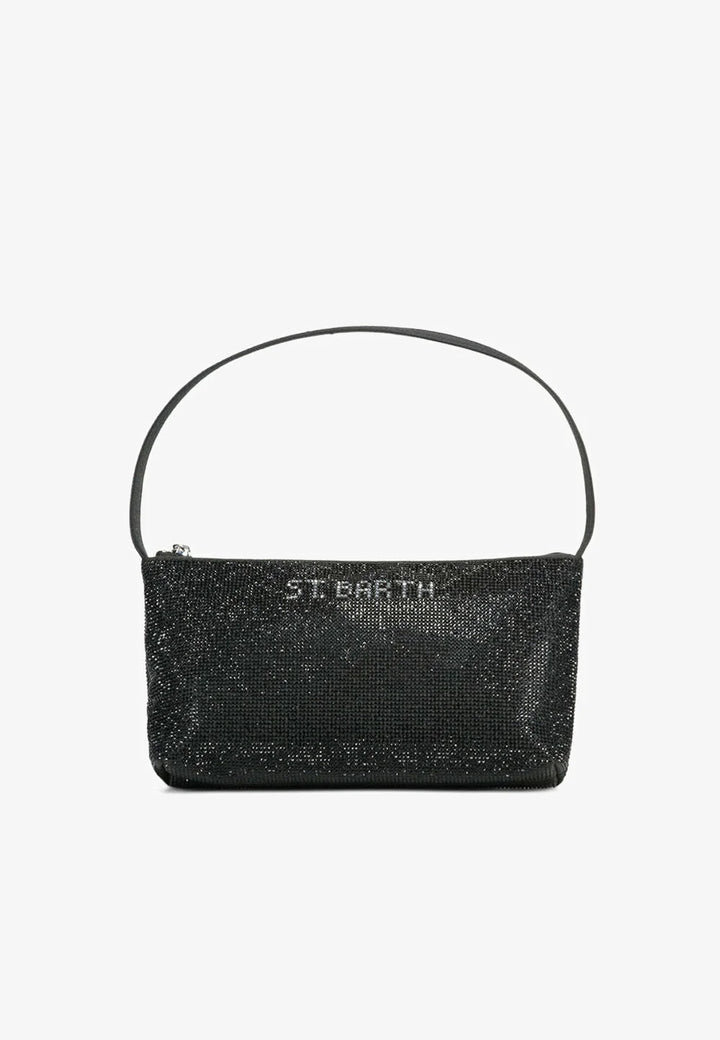 MC2 Saint Barth Mini Bag with Rhinestones | Strass Black