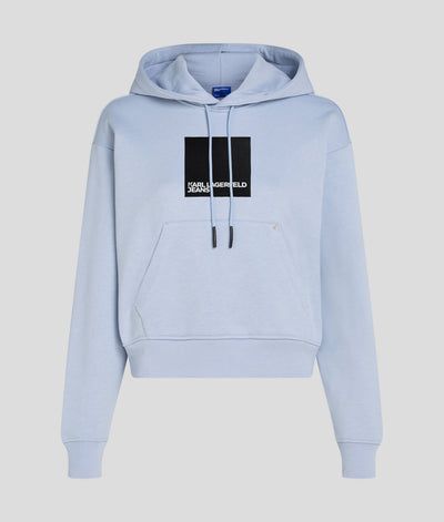 Karl Lagerfeld Box Logo Regular Fit Hoodie | Eventide