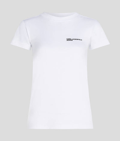 Karl Lagerfeld Logo Slim Fit T-shirt | White