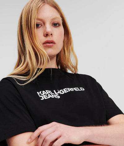 Karl Lagerfeld Logo Regular Fit T-shirt | Black