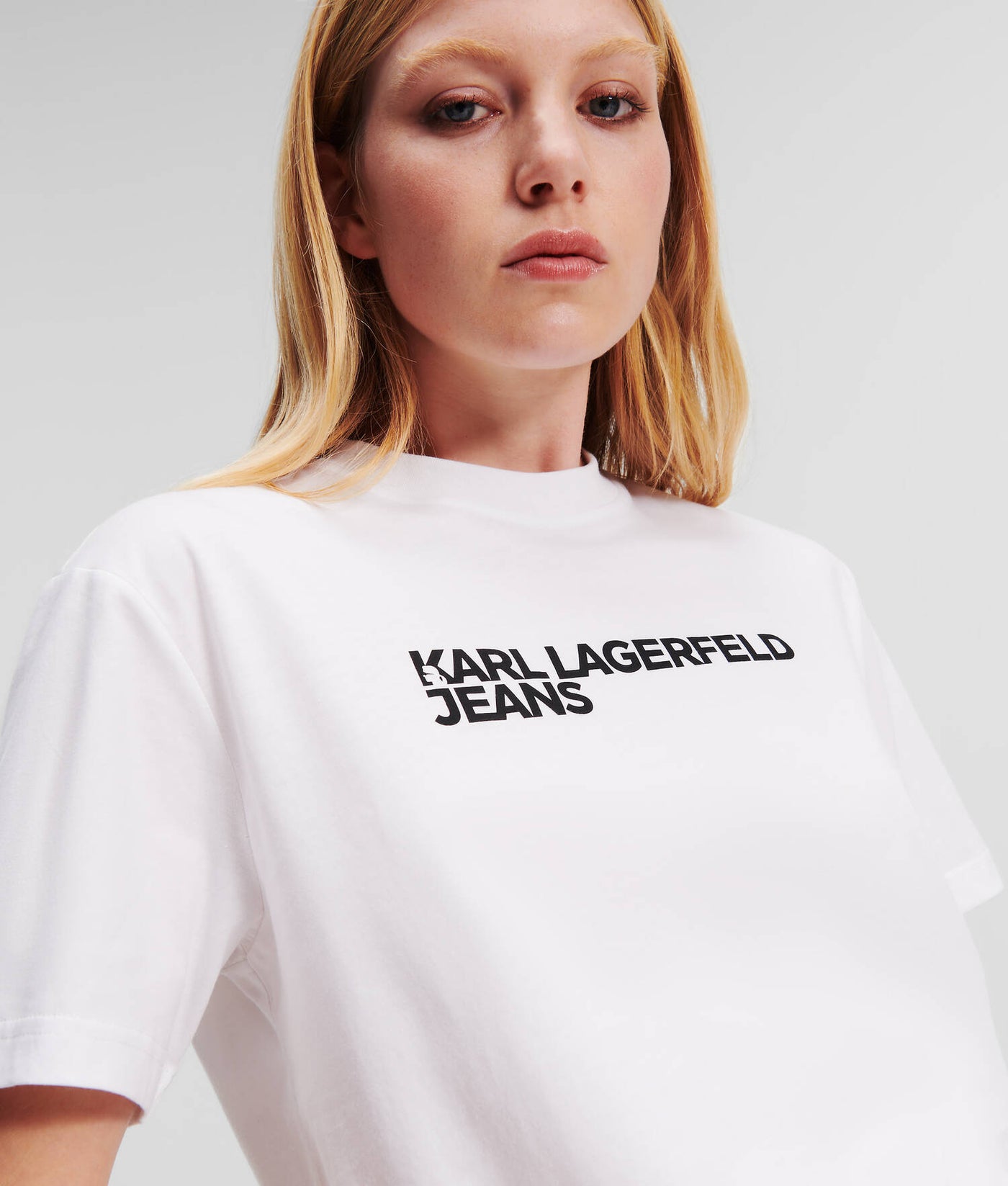 Karl Lagerfeld Logo Regular Fit T-shirt | White