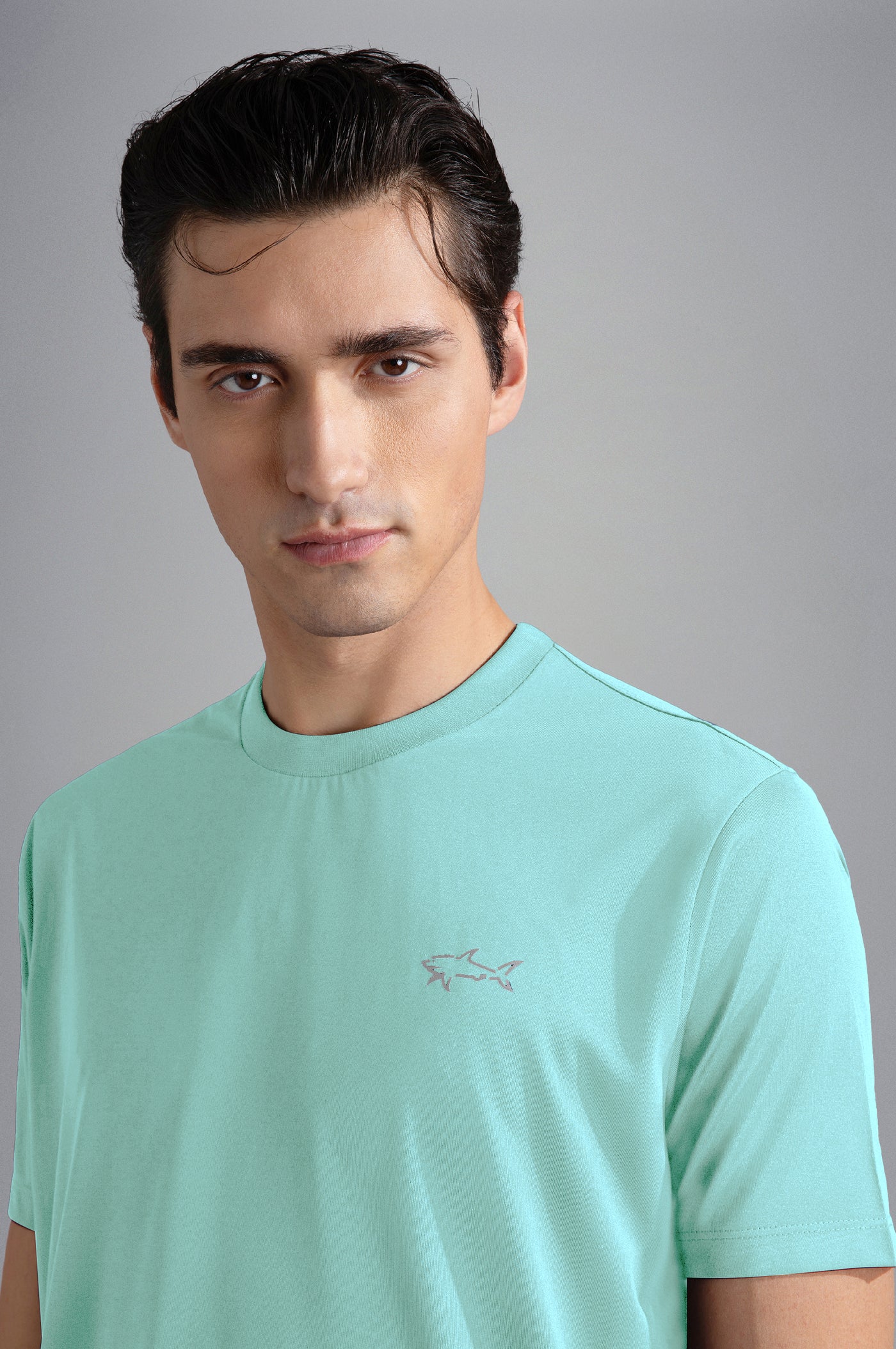 Paul & Shark Printed Save the Sea Seaqual® Yarn T-shirt | Turquoise