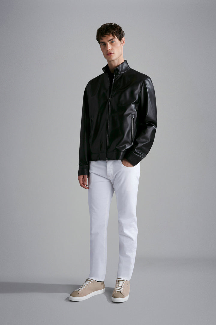 Paul & Shark White Rivet Stretch Jeans | White