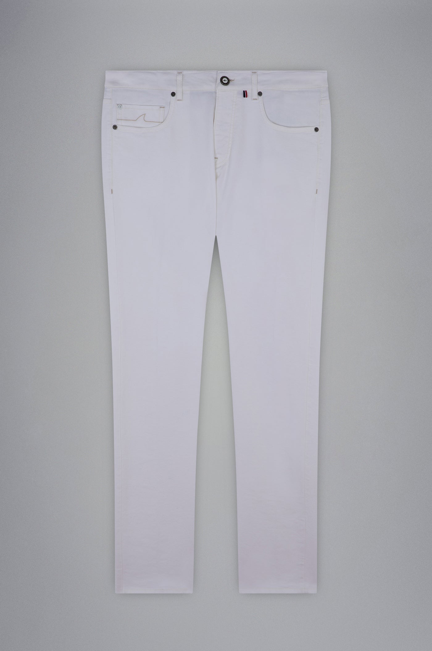 Paul & Shark White Rivet Stretch Jeans | White