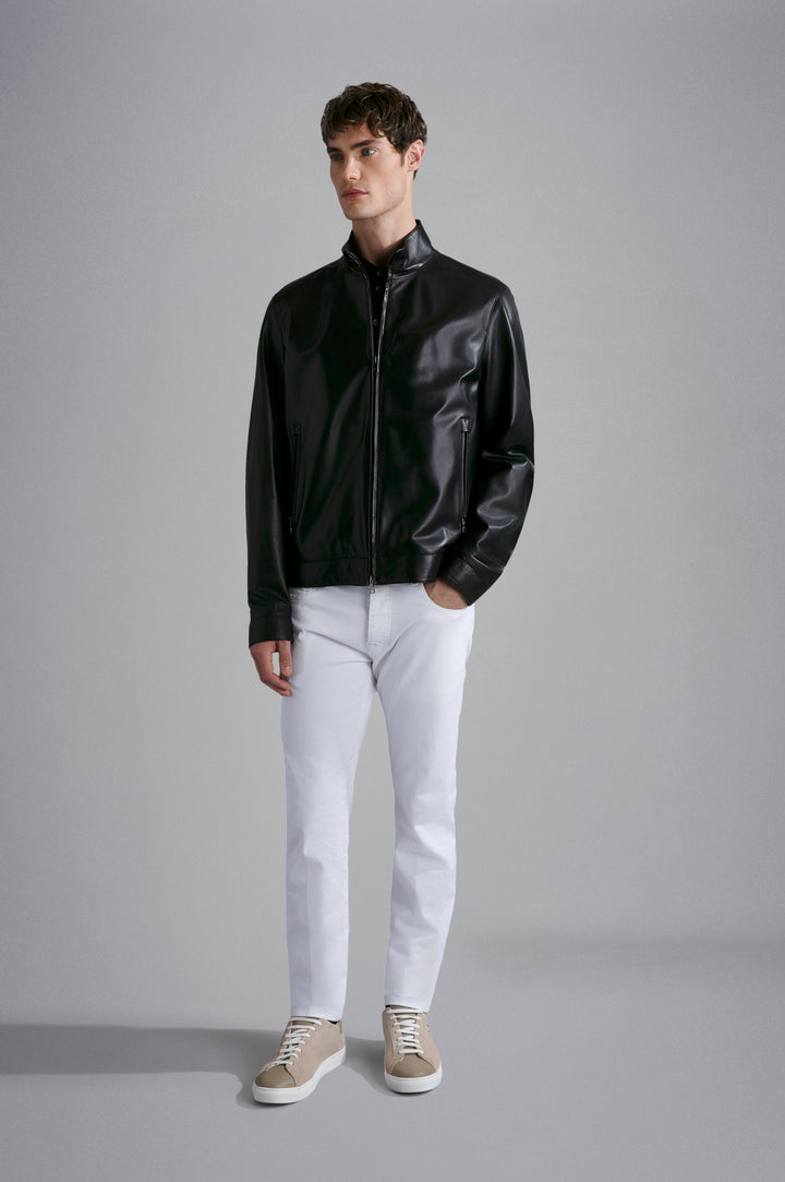 Paul & Shark White Rivet Stretch Jeans | White