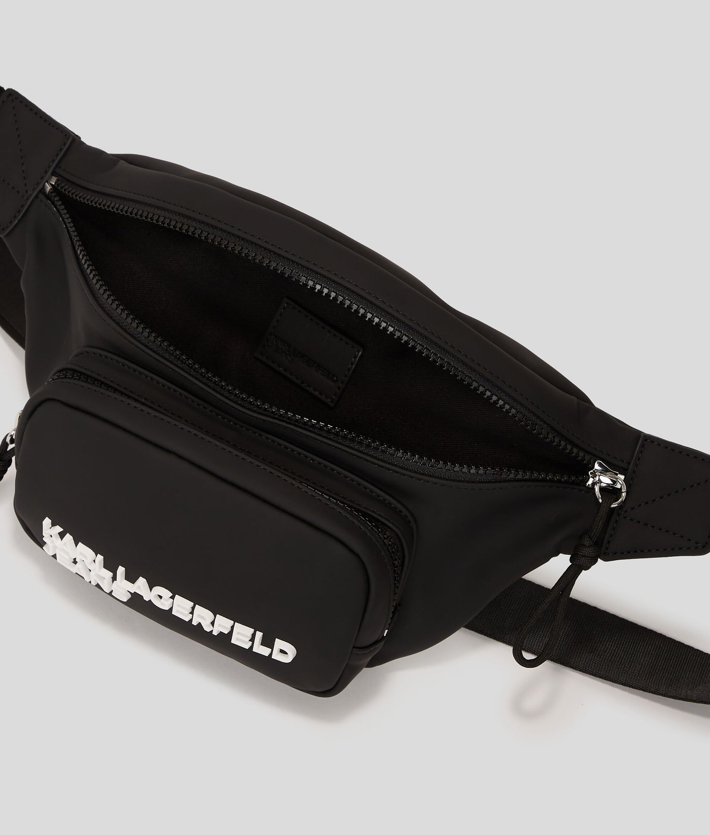 Karl Lagerfeld Utility Coated Bumbag | Black