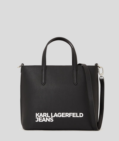 Karl Lagerfeld Essential Logo Mini Tote Bag | Black