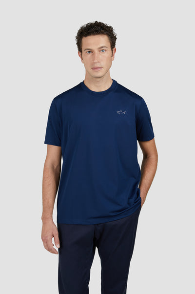 Paul & Shark Printed Save the Sea Seaqual® Yarn T-shirt | Navy