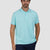 Paul & Shark Printed Shark Seaqual® Yarn Polo Shirt | Turquoise