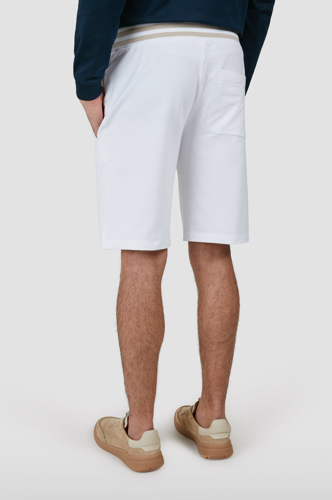 Paul & Shark XSoft Fleece Cotton Shorts | White