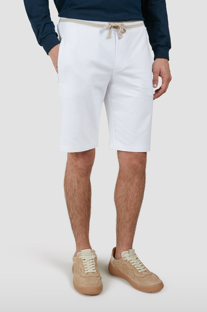 Paul & Shark XSoft Fleece Cotton Shorts | White