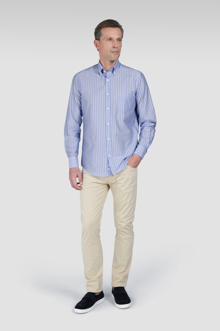 Paul & Shark Cotton Summer Breeze Shirt | Light Blue