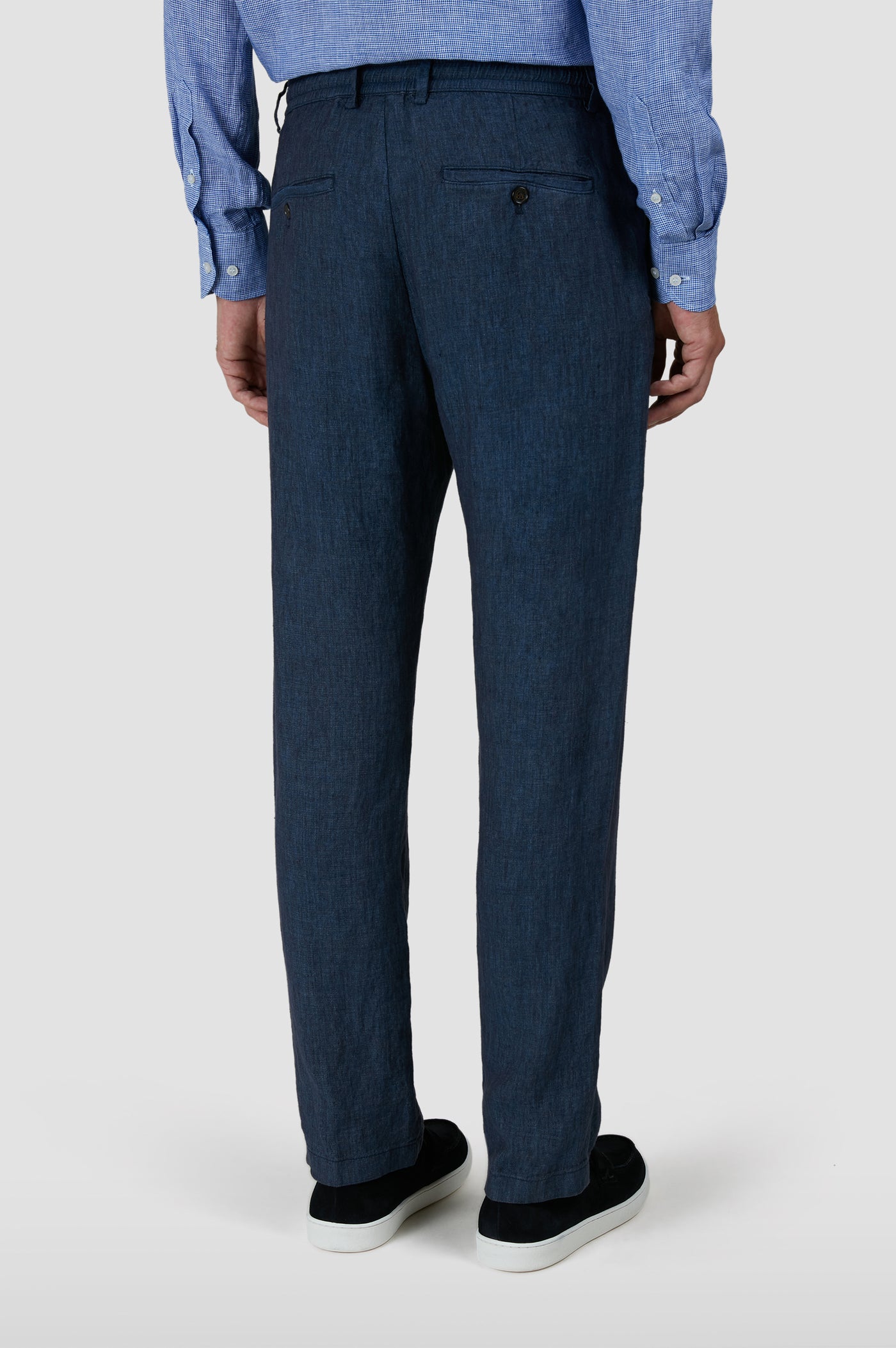 Paul & Shark Linen Drawstring Trousers | Navy