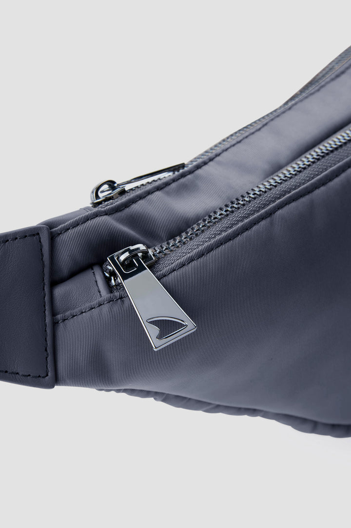 Paul & Shark Nylon Shoulder Bag with Leather Trim | Navy
