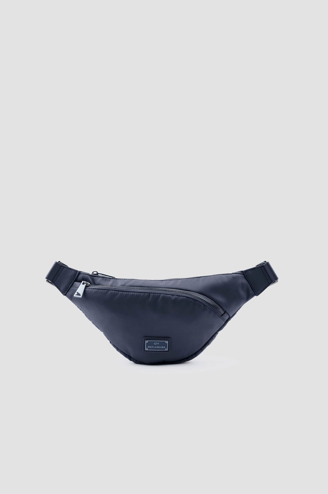 Paul & Shark Nylon Shoulder Bag with Leather Trim | Navy