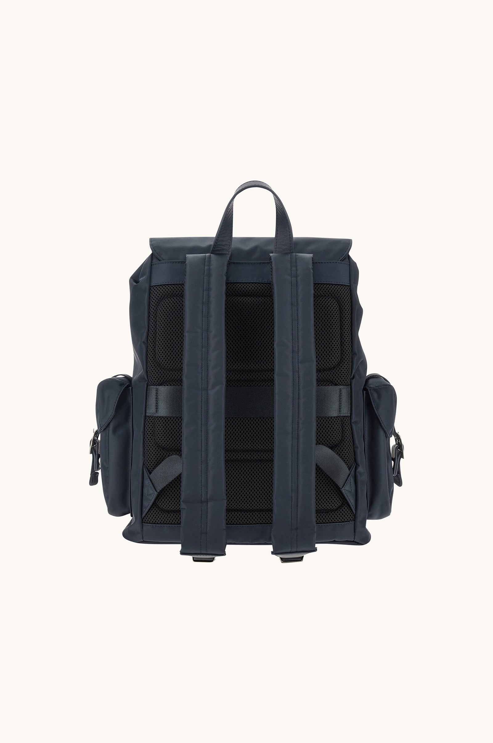 Paul & Shark Milano Nylon Backpack with Leather Trims | Navy
