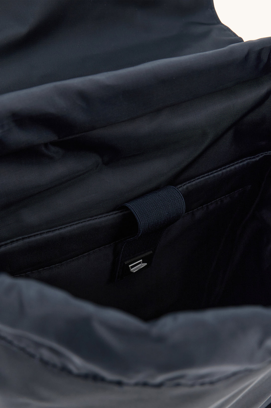 Paul & Shark Milano Nylon Backpack with Leather Trims | Navy